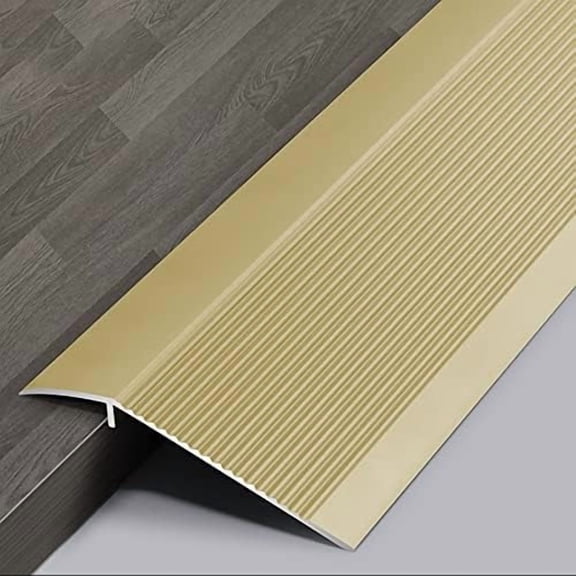 4 inch Wide Threshold Floor Transition Strip Reducer Flute Wood to Tile/to Floor Tile Heavy Duty Carpet Edging Strip Length 90/100/110/120/130/140/150 cm (Gold 90cm/35.4in)$$Tools & Hardware Other