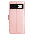 thumbnail image 5 of Designed for Google Pixel 8 Case, Wrist Strap Flip Kickstand PU Leather Wallet Case Cash Card Slots Holder, Protective Shockproof Pattern Women Cover for Google Pixel 8, Rosegold, 5 of 7