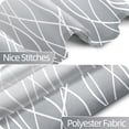 thumbnail image 6 of Ombre Grey Striped Shower Curtain for Bathroom 60"x72", Geometric Modern Shower Curtain Set with Hooks 72 Inches Long Boho Fabric Waterproof Hotel Bath Accessories Machine Washable, 6 of 14