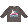 thumbnail image 3 of Inktastic Most Magical Goddaughter Cute Unicorn Girls Long Sleeve Toddler T-Shirt, 3 of 5