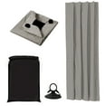 thumbnail image 3 of Lapalife Upgraded 100% Blackout Curtain With Suckers Portable Window Shade Light Blocking Curtain Drapes Thermal Insulated for Nursery Living Room Bedroom, 51"x 78", Gray, 3 of 5