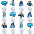 thumbnail image 2 of Scuba Diving Cake Decorations, 24pcs Scuba Diving Cupcake Topper Under The Sea Cupcake Topper Decor for Scuba Diving Birthday Deep Sea Diving Under Water Party Supplies, 2 of 5