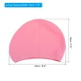 thumbnail image 2 of Unique Bargains Bonnets de Bain en Silicone Unisexes Bonnets de Bain Texturés à Bulles Chapeaux de Bain Adultes Roses, 2 of 6