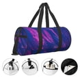 thumbnail image 3 of Easygdp Neon Gradient Blue Travel Duffle Bag,Carry on Bag Travel Bags Gym Bag Carry On Luggage Bags, 3 of 6