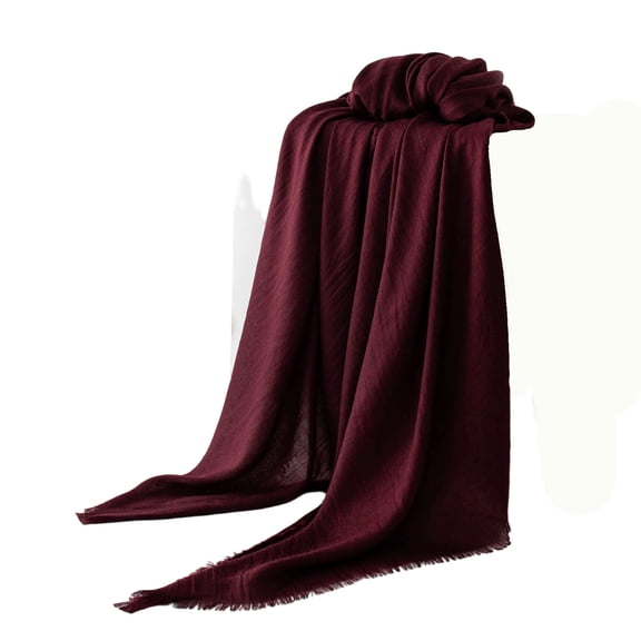 Cekizud Shawl Wraps for Women Solid Color Cozy Scarf Light Outer Cover for Spring Fall