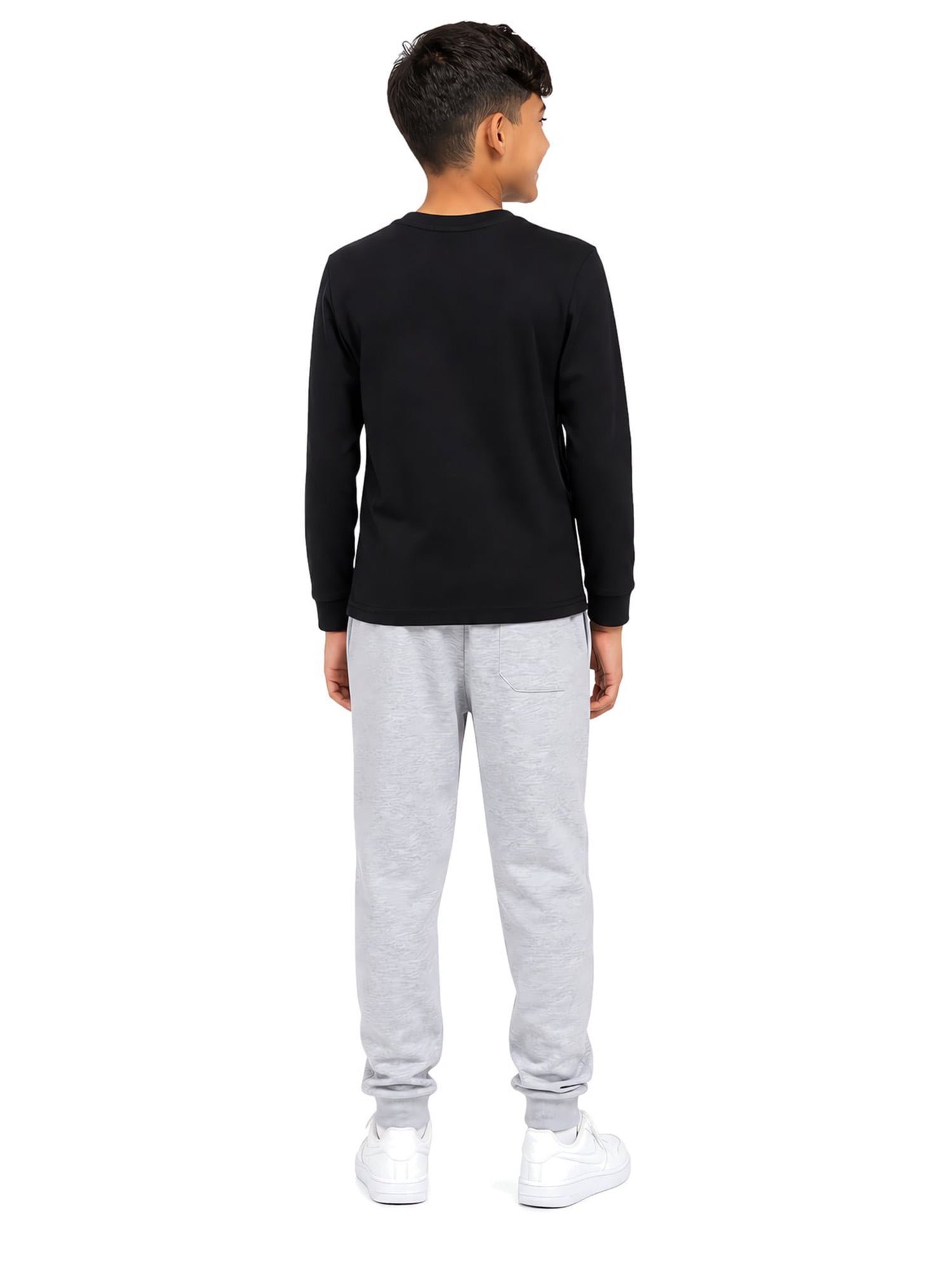 U.S. Polo Assn. Boys Long Sleeve Crewneck Shirt, Sizes 4-18