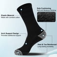 thumbnail image 7 of FREEYOKA Men's Crew Socks Athletic Running Sports Socks, Cushioned Moisture Wicking, Breathable Arch Support, 5 Pack, 7 of 7
