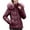 Red, variant on hoksml Down Jacket Women Winter Hooded Zip Coat Solid Color Long-sleeved Puffer Jacket with Detachable Hood Pockets