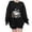 2-Black, variant on LYEAA Halloween Womens Crewneck Sweatshirt Long Sleeve Regular Ribbed Cuff Casual Wear Ghost Holiday Clothes Black XL