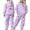 Light Purple, variant on Girls Casual Tracksuit Sweatsuits with Bow Print Design Hoodie Jogger Pants Outfit Clothes