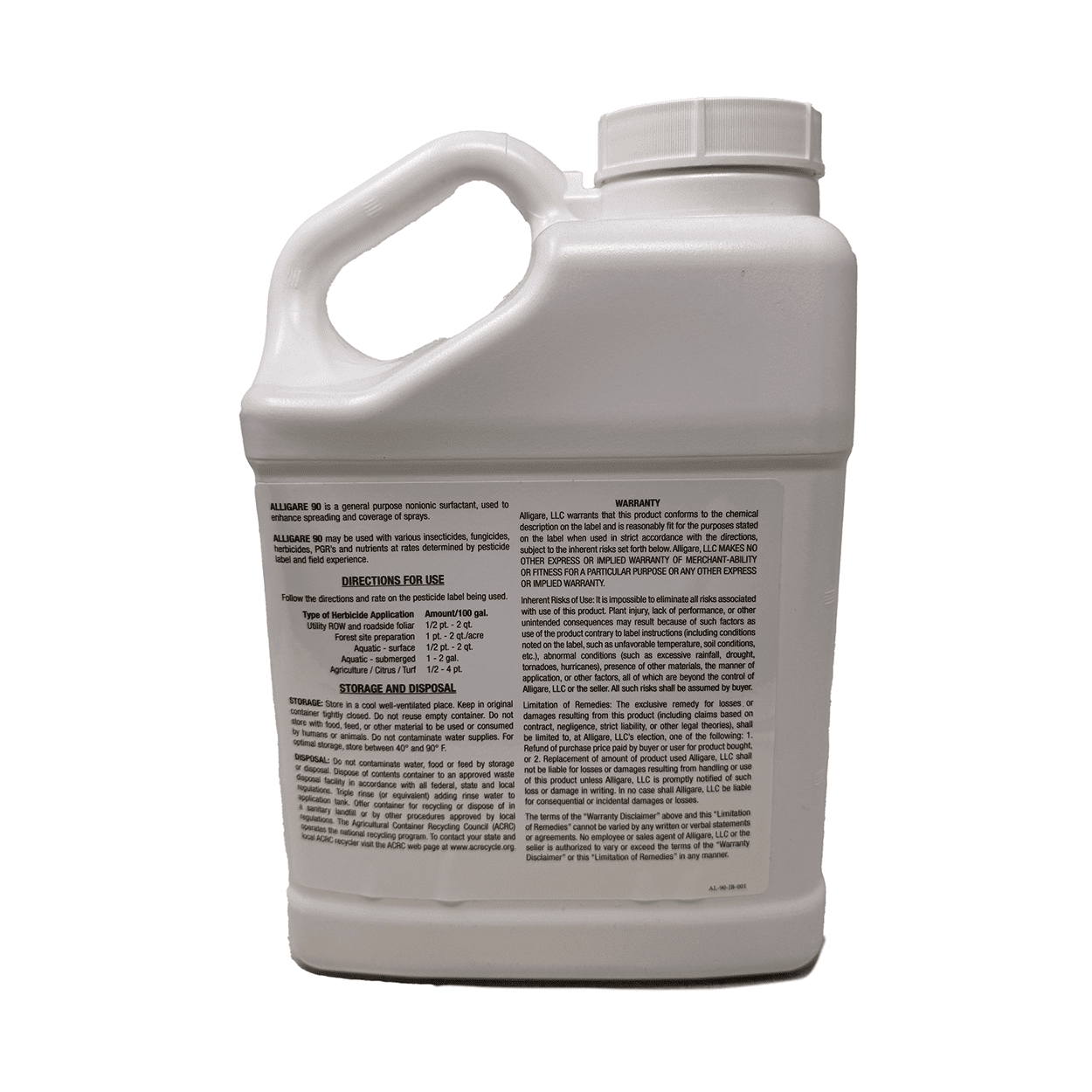 Alligare 90 Non-Ionic Surfactant - 128 fl oz Jug by Alligare