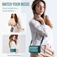 thumbnail image 5 of Compatible with Samsung Galaxy A36 5G Wallet Case, 10 Card Slots & 1 Zipper Coin Pocket & 1 Cash Slot & 1 Cash Pocket & Lanyard & Crossbody Strap & Kickstand & RFID Blocking Phone Case, Green, 5 of 10