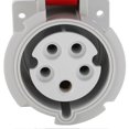 thumbnail image 2 of Industrial Socket High Power 5pin Waterproof Connector Heat Resistant 32A for Electronics, 2 of 2