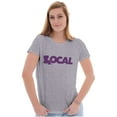 thumbnail image 3 of Louisiana Local Home State Pride Womens Slim Fit Graphic Tee Brisco Brands L, 3 of 5