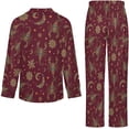 thumbnail image 6 of Top-kevin Women Long Sleeve Pajama Set Comfy Pjs Sets Seahorse Coral Bubbles 2 Piece Lounge Set, 6 of 12