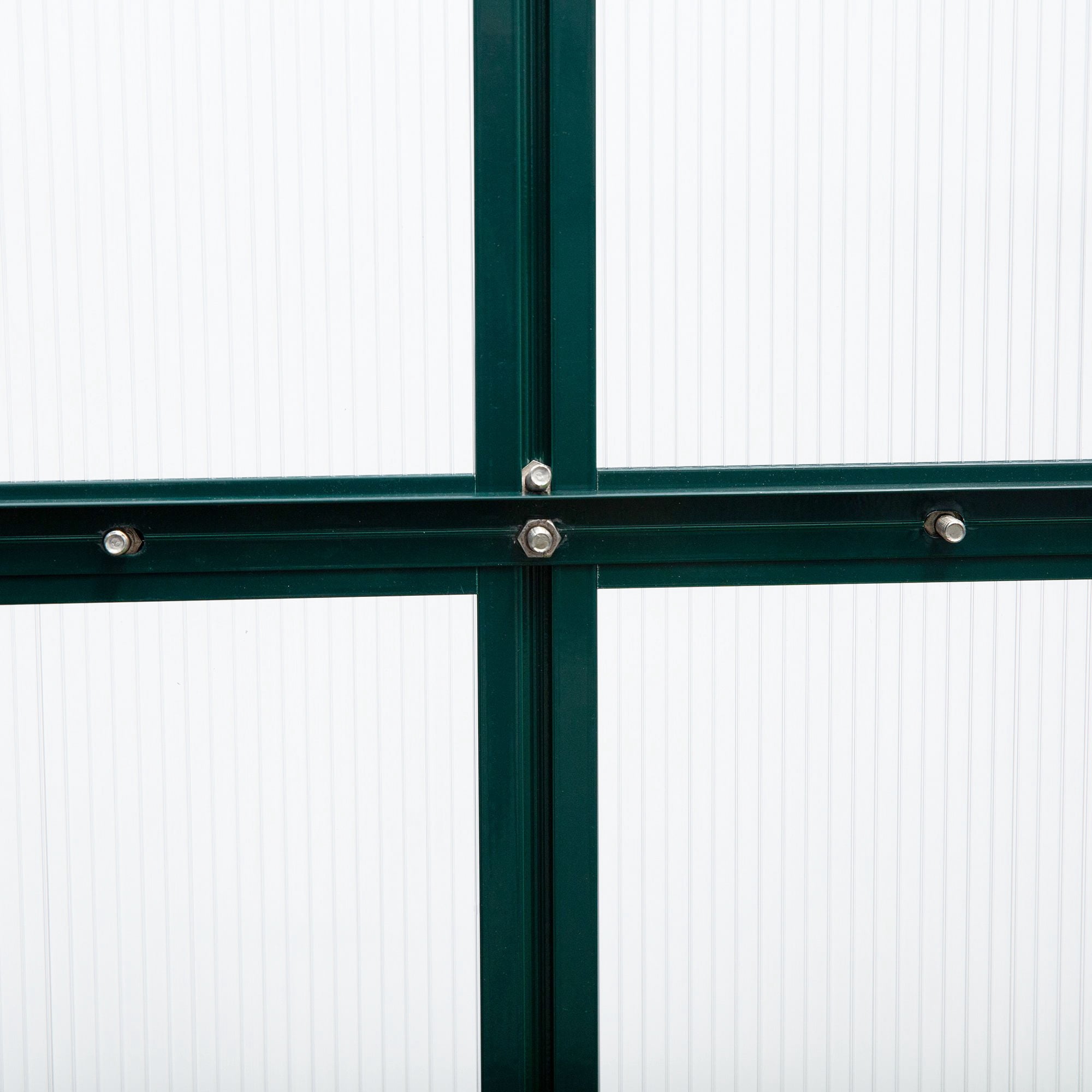 Outsunny 6.2' x 10.3' x 6.6' Polycarbonate Greenhouse, Heavy Duty Outdoor Aluminum Walk-in Green House Kit with Vent & Door, Green
