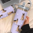 thumbnail image 2 of German Shepherd Gift for Dog Lover,30 oz German Shepherd Tumbler Stainless Steel Insulated with Handle (German Shepherd-Lavender, 30 oz), 2 of 6