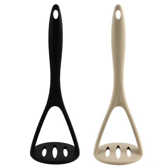 2 PCS Silicone Potato Masher, One-Piece Potato Crusher & Smasher for Sweet Potato, Avocado, Bean, Easy to Clean Kitchen Tool with Hanging Hole