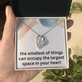 thumbnail image 2 of First Time Mom Christmas Gifts Expecting Mom Necklace The Smallest of Things Can Occupy the Largest Space in Your Heart New Mom Mothers Day Gift Forever Love Necklace, 2 of 10