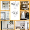 thumbnail image 4 of 112Pcs Pegs Support d'Étagère 3mm 5mm Support d'Armoire Claire Peg Support d'Étagère Robuste Pin Support de Bibliothèque Portable Clips pour Bibliothèque d'Armoire de Meubles, 4 of 7