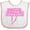 White and Pink, variant on Inktastic These Fools Put My Cape on Backwards&reg; Bolt Pink Girls Baby Bib