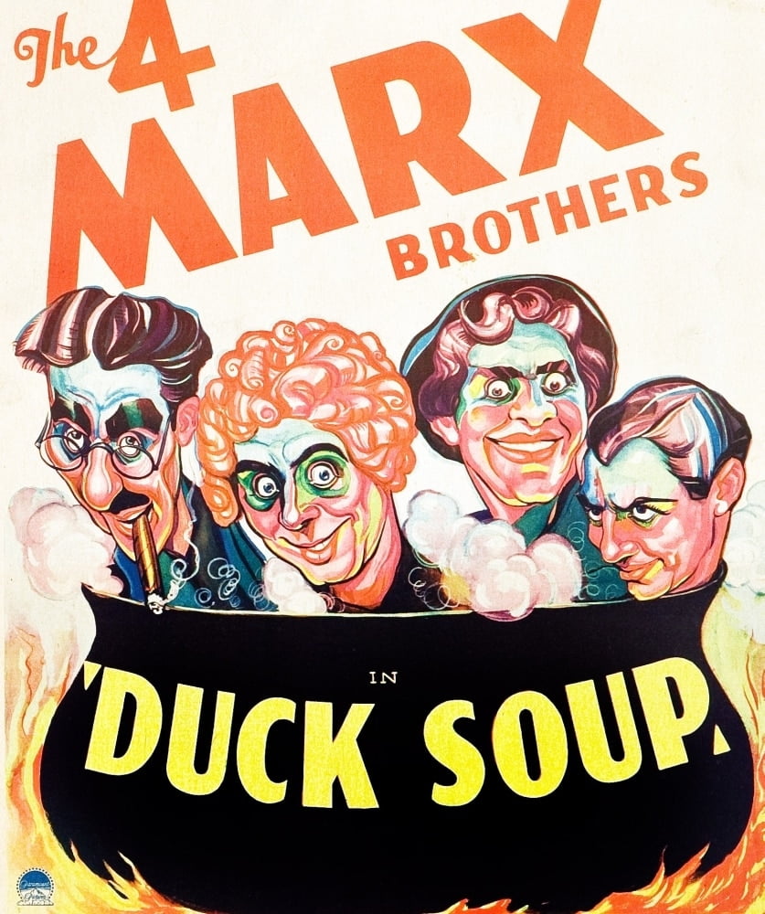 Duck Soup Groucho Marx Harpo Marx Chico Marx Zeppo Marx 1933 Movie