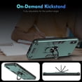 thumbnail image 6 of Allytechgroup iPhone XS Max Case Cover, Bumper Shockproof Case with Ring Holder Stand Compatible with Car Mount Premium PC and TPU Phone Case for iPhone XS Max, Darkgreen, 6 of 7