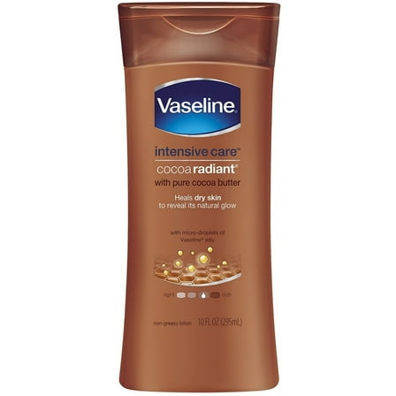 Vaseline Intensive Care Body Lotion, Cocoa Radiant, 10 oz, 3-Pack