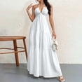 thumbnail image 2 of Agkizg Crewneck Sleeveless Maxi Dress Solid Color Casual Summer Flowy Long Dress (Women's or Women's Plus),Sizes XXL, 2 of 5