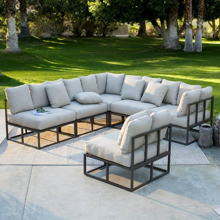 Belham Living Bonaire Aluminum Outdoor Sectional Set Photos