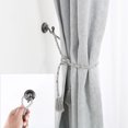 thumbnail image 6 of 4pcs Zinc Alloy Window Curtain Tieback Clothes Hook Drapery Wall Holdbacks Hooks Black, 6 of 7