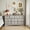 Gray, variant on Gray Dresser for Bedroom, Modern Farmhouse Wide 10 Drawer Dresser, Chest of Drawers for Living Room, Entryway and Hallway