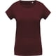 thumbnail image 1 of Kariban - Camiseta orgánica de cuello redondo para mujer (Vino Moteado), 1 of 1