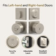 thumbnail image 4 of Mega Handles | Suana Door Knob and Deadbolt Combo | Satin Nickel, 4 of 4