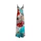 thumbnail image 3 of Gibobby Vestido Casual para Mujer Vestido largo informal con estampado de tirantes en V profundo sexy para mujer(Rojo,3XL), 3 of 4
