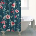 thumbnail image 4 of Pioneer Flower Floral Print Pattern Shower Curtain 36"x72" ,Bathroom Decorative Shower Curtains Set with 12 Hooks,Modern Waterproof Washable Shower Curtain, 4 of 6