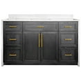 thumbnail image 5 of Palisade 60" Single Bathroom Vanity with Dark Oak Cabinet and Engineered Marble Top, 5 of 5