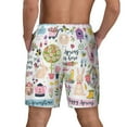 thumbnail image 4 of Daiia Spring Flowers Birds Mens Swim Trunks Swim Shorts Quick Dry Swim Shorts with Mesh Lining Pockets-Large, 4 of 9
