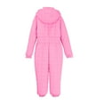 thumbnail image 5 of Ruyang Snow Suit for Teen Girls One Piece Ski Outfit Boys Winter Warm Hooded Snowsuit Zip Up Mock Neck Ski Overall, 5 of 9