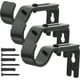 thumbnail image 1 of 3 soportes para barra de cortina, ajustables, con tornillos de instalación., 1 of 8