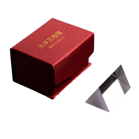 Photography Prism Crystal Glass Triangular Prism Optical Glass Triangular Prism Rainbow Prism for Light Experiment