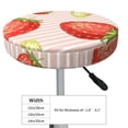 thumbnail image 4 of Naloa Strawberries Round Bar Stool Cushion Cover 12-14 inch, Fits Kitchen, Office, Restaurant Chairs - 14 inch, 4 of 7