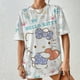 thumbnail image 2 of Camiseta de Hello Kitty para mujer, camisetas de calle 3D de dibujos animados abstractos, camisetas informales de manga corta con cuello redondo, Tops sueltos de talla grande de verano, 2 of 6