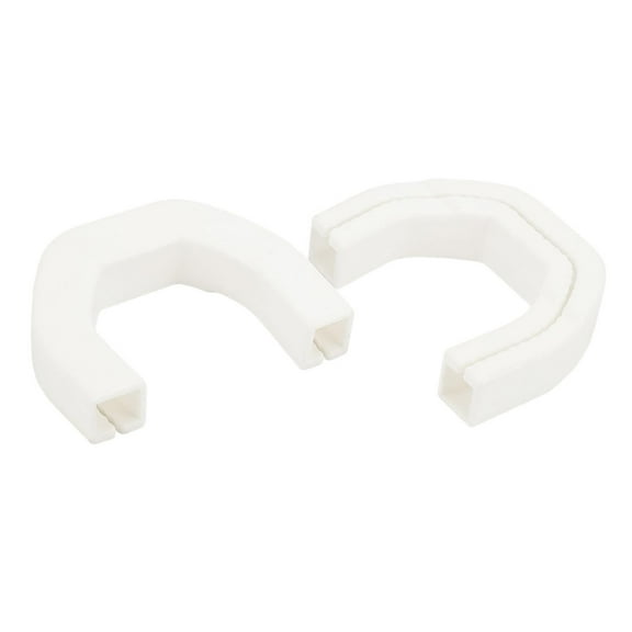 Kuntesetty 2Pcs Tow Hooks Covers Front Tow Hook Sleeves Replaces Easy Installation Silicone White