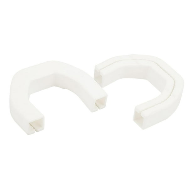 2x Fundas de silicona para ganchos de remolque Accesorios automotrices Pieza de coche Fácil de instalar Remolque Blanco