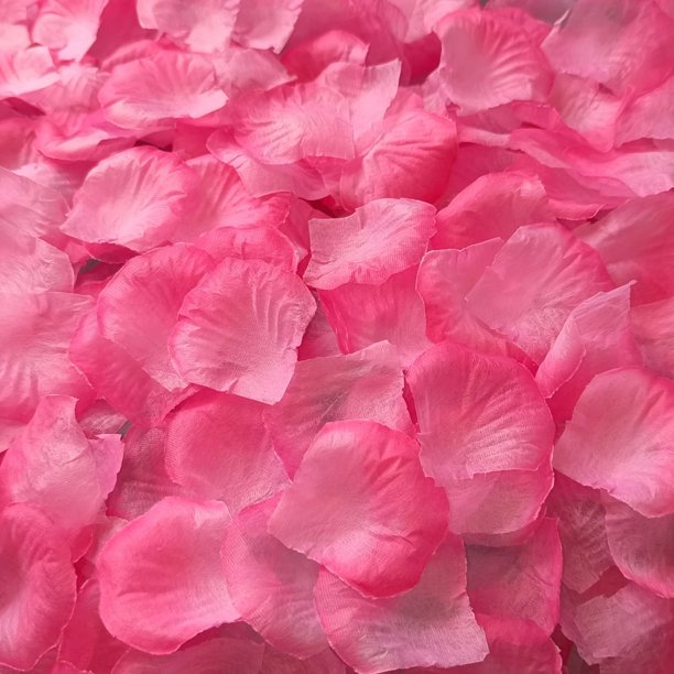 Pétalos de rosa artificiales, pétalos de seda de flores artificiales románticas, decoración de pétalos de flores para el Día de San Valentín y boda, 100/500/1000 Uds.