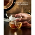 thumbnail image 7 of Whiskey Decanter Set with LED Light and Rocket Inside, 7 Color RGB Liquor Decanter with 2 Glasses for Men Dad Husband, 7 of 7