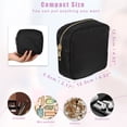 thumbnail image 2 of Bolsa de Maquillaje Mini de Nylon Impermeable Unique Bargains para Viaje, Monedero, Organizador de Servilletas Negro, 2 of 7