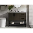 thumbnail image 2 of Elegant Kitchen and Bath 42 inch Single Bathroom Vanity in Mocha Brown, 2 of 10