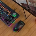 thumbnail image 3 of One Handed Gaming Keyboard And Mouse Combo V500 RGB Gaming Keypads And J300 Gaming Mouse Gaming Keypad Wired Gaming Keyboard with 2 USB Ports And Gaming Mouse, 3 of 5